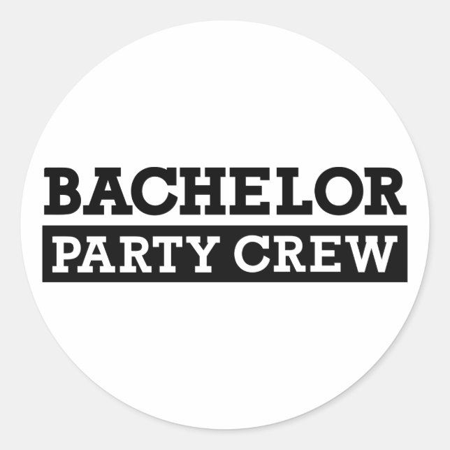 Sticker Rond Équipage de la partie de baccalauréat (Devant)