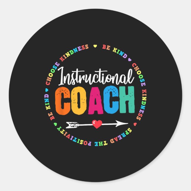 Sticker Rond Équipage d'entraîneurs instructeurs de retour à l' (Devant)
