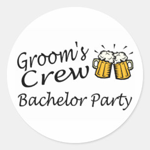 Sticker Rond Équipage des champignons (Jugs de bière)