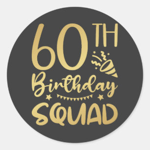 Sticker Rond Équipe 60e anniversaire de l'équipe 60