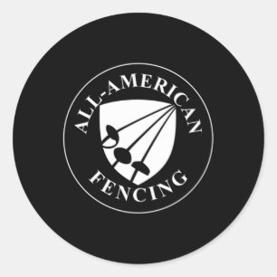 Sticker Rond Équipe américaine d'escrime
