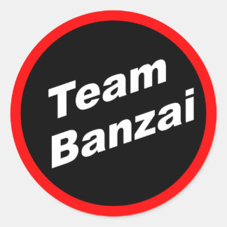 Sticker Rond Équipe Banzai