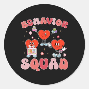 Sticker Rond Équipe Comportement Aby Thérapiste Valentine Compo