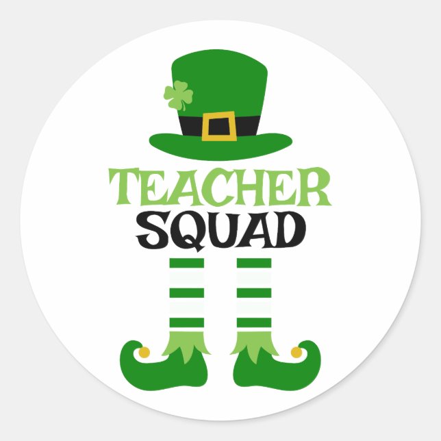 Sticker Rond Équipe d’enseignants Saint-Patrick (Devant)
