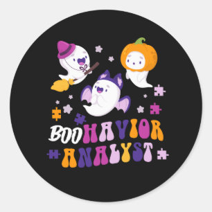 Sticker Rond Équipe d'analystes de Boohaviers Escadron ABA Thér