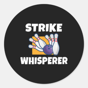Sticker Rond Équipe de Bowler de Strike Whisperer