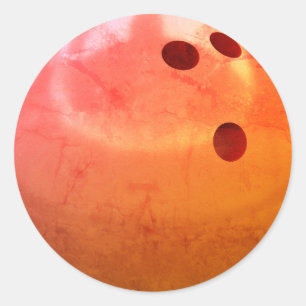 Sticker Rond Équipe de Bowling