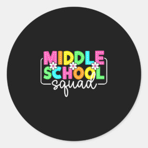 Sticker Rond Équipe de collège rentrée des professeurs