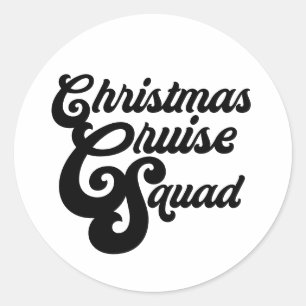 Sticker Rond Équipe de croisières de Noël