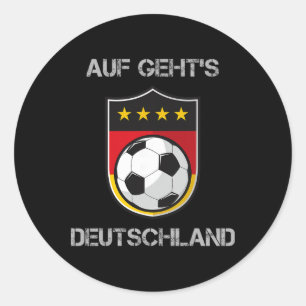 Sticker Rond Équipe de football d'Allemagne Équipe nationale d'
