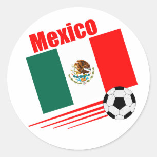 Sticker Rond Équipe de football mexicaine