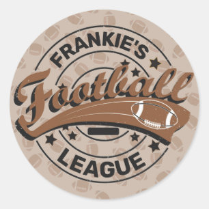 Sticker Rond Équipe de joueurs de football