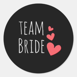 Sticker Rond Équipe de la mariée