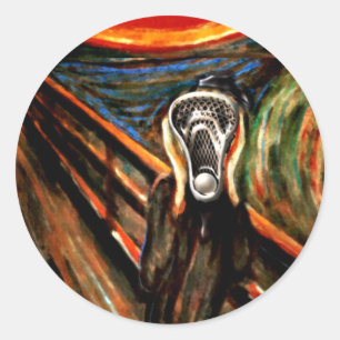 Sticker Rond Équipe de Lacrosse