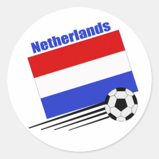 Sticker Rond Équipe de Pays-Bas