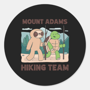 Sticker Rond Équipe de randonnée du mont Adams Expédition d'esc