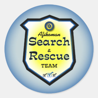 Sticker Rond Équipe de recherche et de Secourt Afikoman