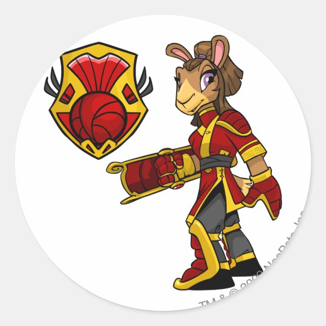 Sticker Rond Équipe de Shenkuu Capitaine 1 (Devant)