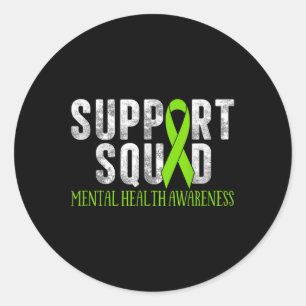Sticker Rond Équipe de soutien à la motivation Sensibilisation