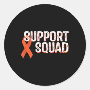 Sticker Rond Équipe de soutien à la sensibilisation à la leucém