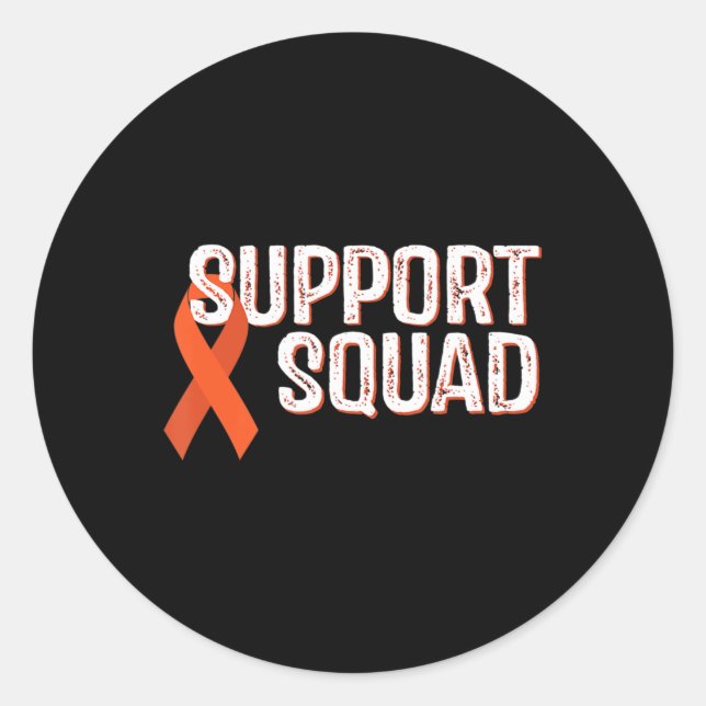 Sticker Rond Équipe de soutien à la sensibilisation à la leucém (Devant)