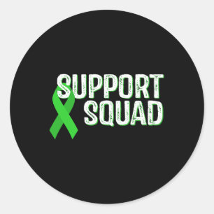 Sticker Rond Équipe de soutien à la sensibilisation aux maladie