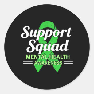 Sticker Rond Équipe de soutien pour la sensibilisation à la san