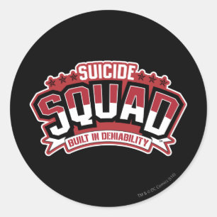 Sticker Rond Équipe de suicide Refus intégré