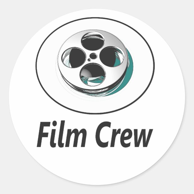 Sticker Rond Équipe de tournage (Devant)