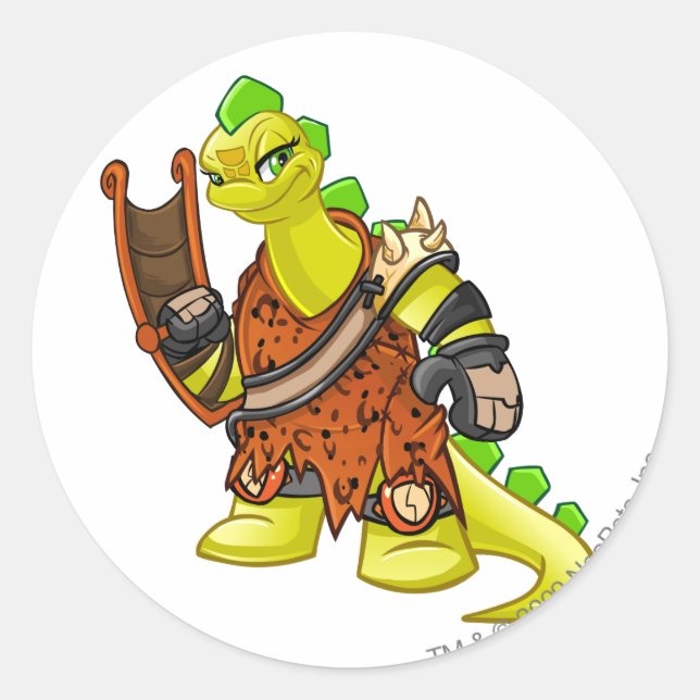 Sticker Rond Équipe de Tyrannie Capitaine 2 (Devant)