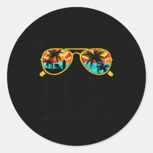 Sticker Rond équipe de vacances à Myrtle beach 2026 famille ass