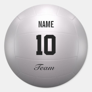 Sticker Rond Équipe de volley-ball