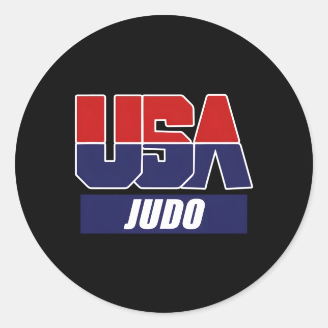 Sticker Rond Équipe des États-Unis de Judo Mial 2021 (Devant)
