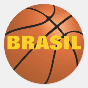 Sticker Rond Équipe du Brésil de basket-ball