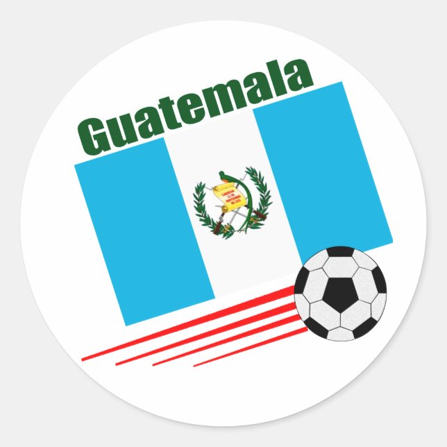 Sticker Rond Équipe du Guatemala de football (Devant)