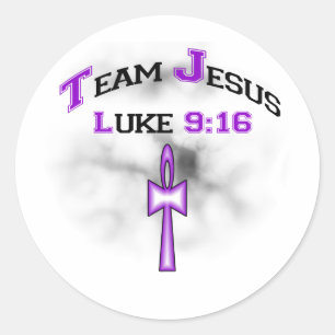 Sticker Rond Équipe Jesus Luke 916