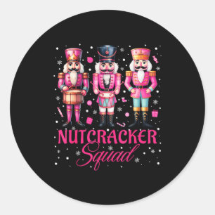 Sticker Rond Équipe Nk Casse-Noisette Nk Ballet de Noël Xmas Fe