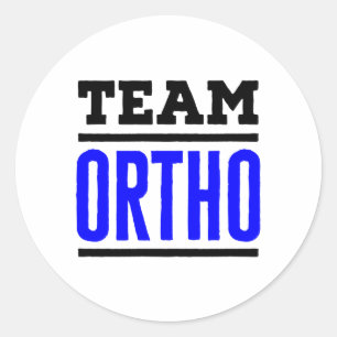 Sticker Rond Équipe Ortho Orthopédique Orthopédique Infirmière