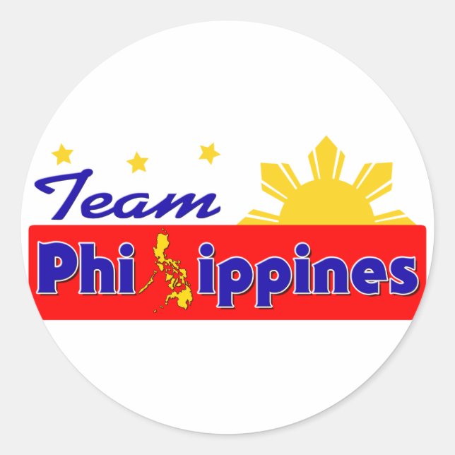 Sticker Rond Équipe Philippines (Devant)