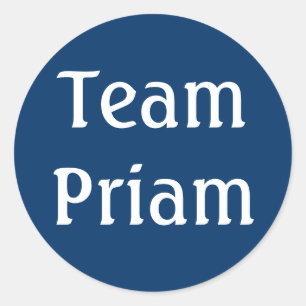 Sticker Rond Équipe Priam Mythologie grecque