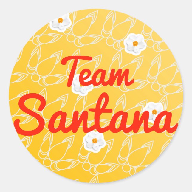 Sticker Rond Équipe Santana (Devant)