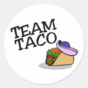 Sticker Rond Équipe Taco Taco