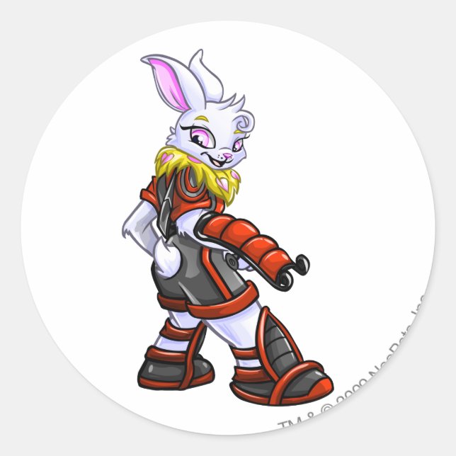 Sticker Rond Équipe Virtupets Space Station Capitaine 2 (Devant)