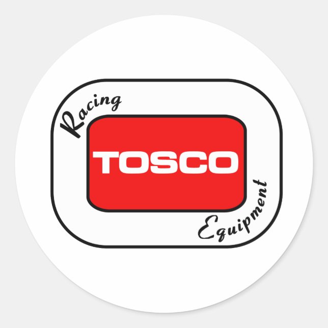 Sticker Rond Équipement de course TOSCO (Devant)
