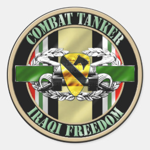 Sticker Rond ęr Bateau-citerne 19K OIF de combat de Division d