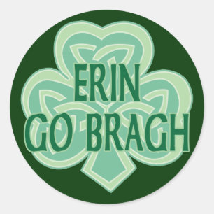 Sticker Rond Erin Go Bragh