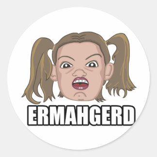 Sticker Rond Ermahgerd