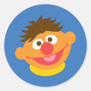 Sticker Rond Ernie Face
