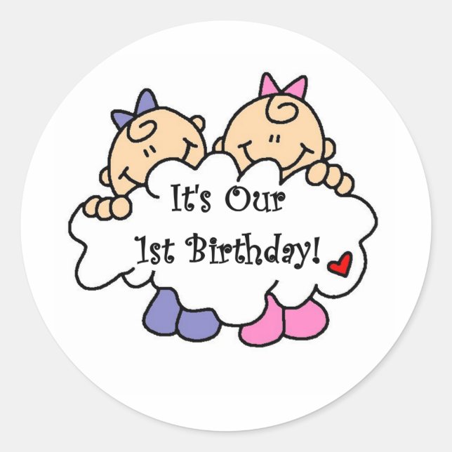 Sticker Rond Ęrs T-shirts et cadeaux d'anniversaire de filles (Devant)