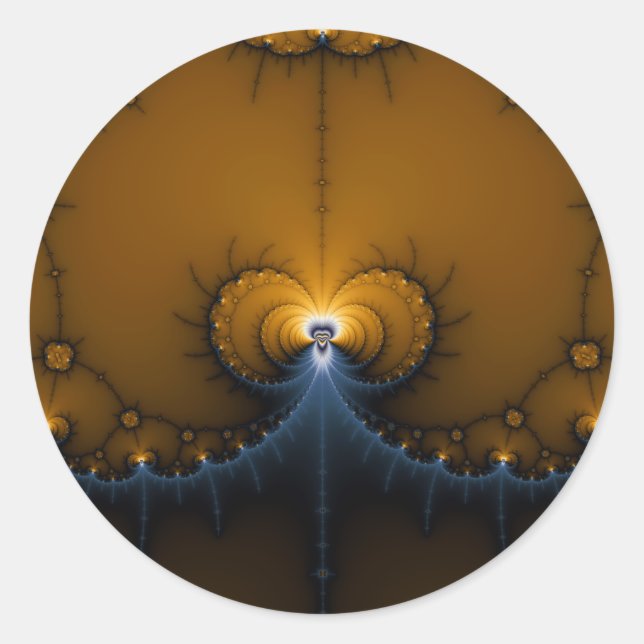 Sticker Rond Erte - Fractale (Devant)